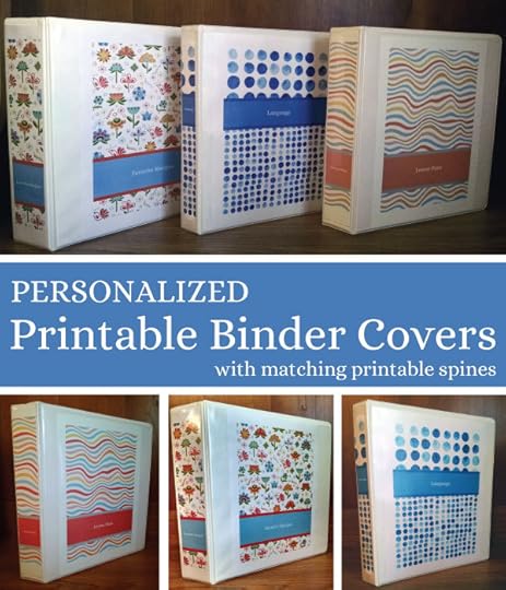 Personalized Printable Binder Covers