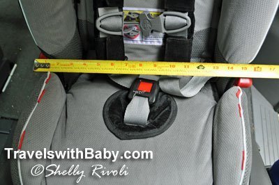 The Radian RXT: One of the only car seats you'll find in the U.S. market that is actually narrower than the FAA-recommended 16 inches width.