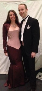 The outfit I made for the Hugos. This was taken by Annie at 2am - we looked tidier at the start.