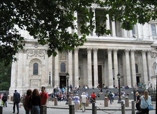 The steps of St. Paul's. 