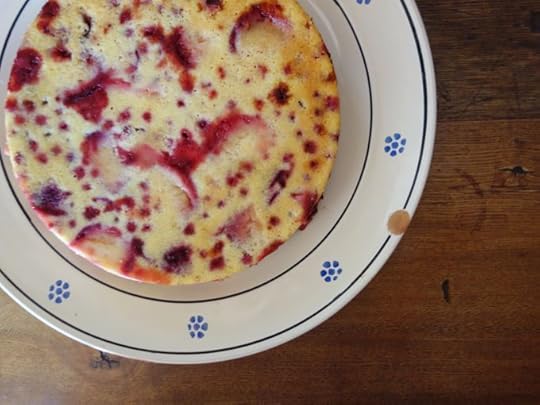 Red Currant and Plum Cake