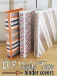 Washi Tape Binders-Blooming Homestead via I Heart Nap TIme