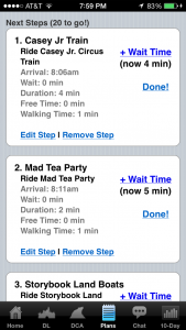 Optimized Touring Plan on Lines app - Natalie Reinert