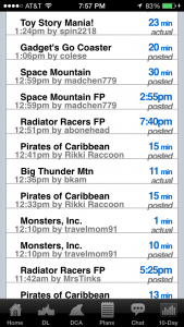 Reported Wait Times on the Lines App - Natalie Reinert