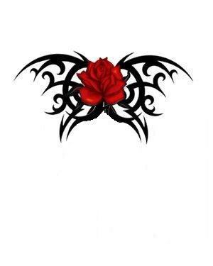 Rose tattoo photo: Rose tattoo gothrose.jpg
