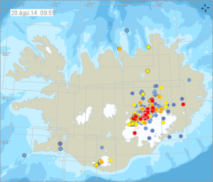Iceland earthquakes_bardarbunga_volcano_august_20_map