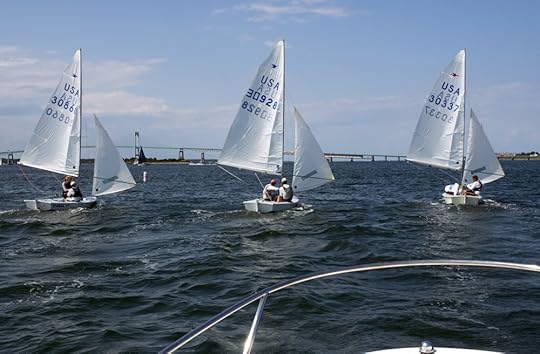 Snipe sailing Narragansett Bay