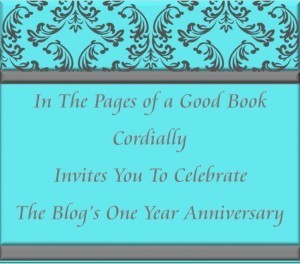 In The Pages of a Good Book anniversary invitation