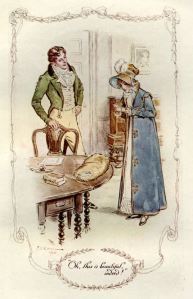 Fanny and Edmund, illustration by C. E. Brock 