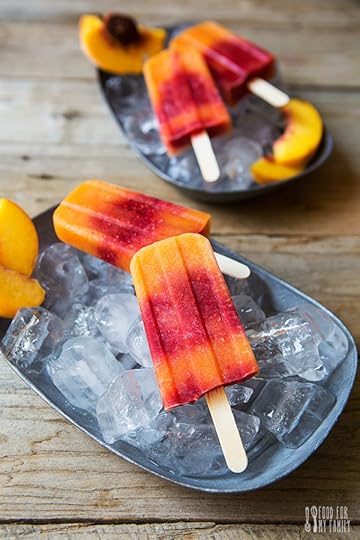 Peach Raspberry Hydration Paletas recipe | FoodforMyFamily.com