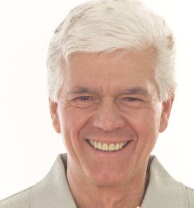 Middle-aged Man with Birthday Cake