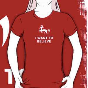 I want to believe in centaurs t-shirt