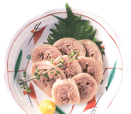 Whale intestine. Okay, sorry, even with those artful little garnishes, no. Just...no.