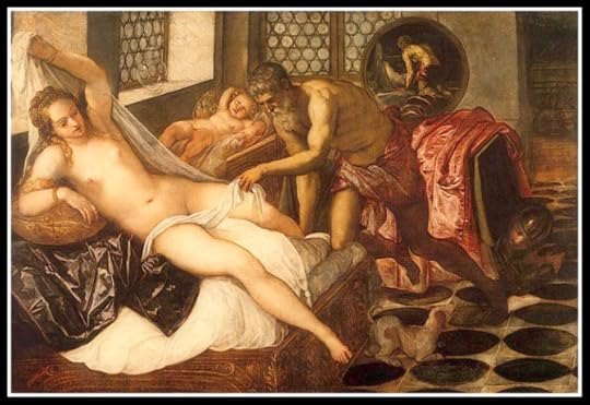 "Venus (Aphrodite), Mars (Ares), and Vulcan (Hephaestus)" by Jacopo Tintoretto (1551).