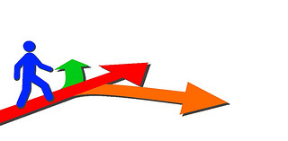 Character follows arrows