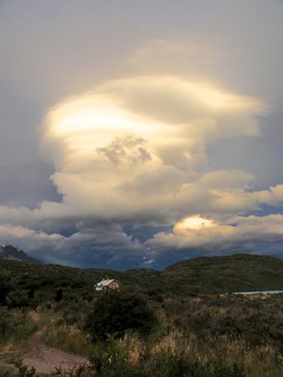 A lenticular cloud in Torres del Paine, Chile. 