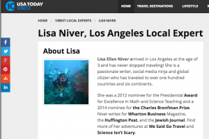 USA Today BIO Lisa Niver