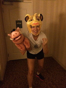 Kion Pumbaa Elise RunDisney
