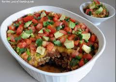 casserole with small portion taken