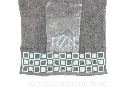 Nancy Zieman Embroider a Towel Monogram Eileen Roche Machine Embroidery in 6 Easy Lessons