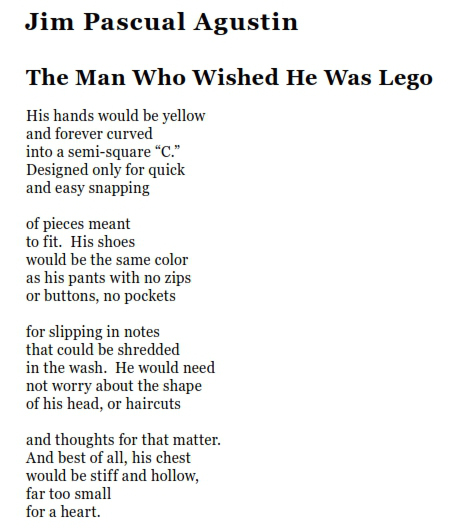 SUMMER 2014 ISSUE the man who wished to be lego