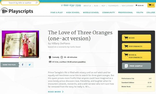 The Love of Three Oranges (one-act version) is available now