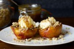 Peach splits via Smitten Kitchen