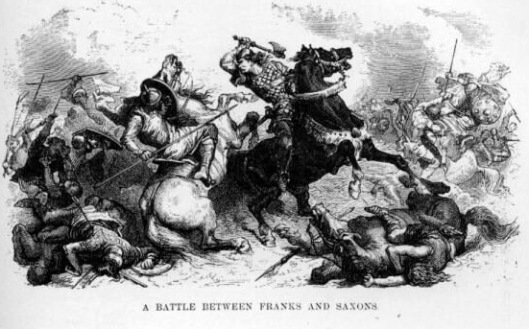 Alphonse de Neuville’s 19th century interpretation of the Franks fighting the Saxons