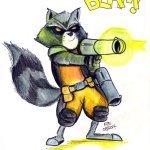 Rocket Raccoon by Nick Davis