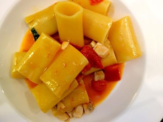 Broccoletti Paccheri with Fish