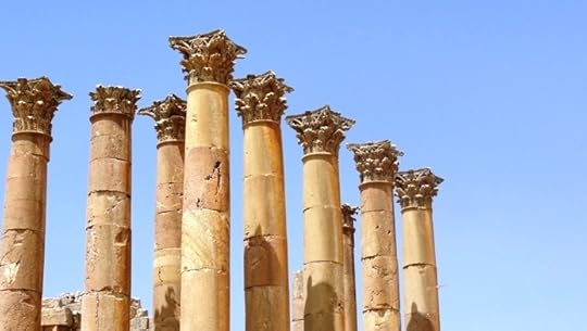 photo, image, columns, jerash, jordan