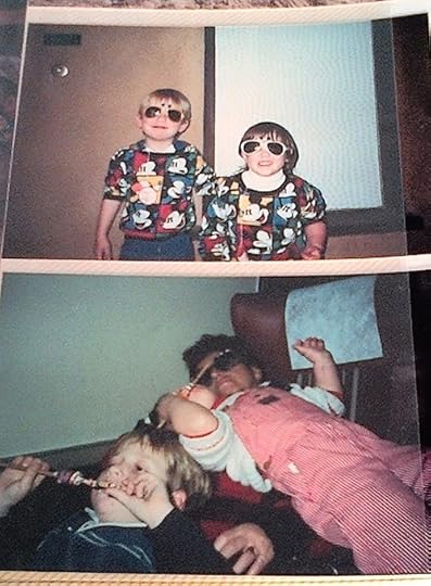 Post Disneyland adventure with Grandma Mary, Max, Lexi and their Wonka pops collapsed in a heap.