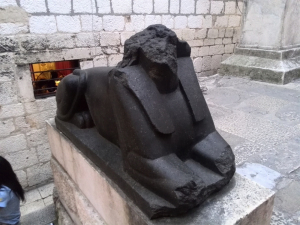 Headless Sphinx. Split, Croatia