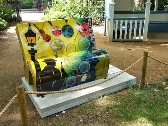 Sherlock Holmes stories bench_London