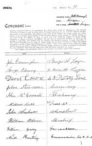 Ulster Covenant signed by William Neill