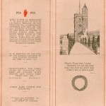 The cover of the programme for the dedication ceremony at the Ulster Battlefield Memorial Tower
