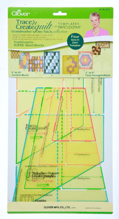 Trace 'n Create Grandmother's One-Patch Quilt Templates by Nancy Zieman