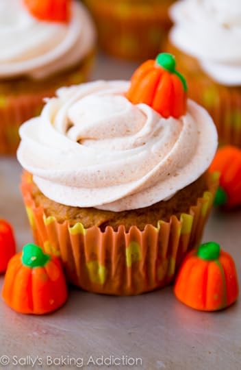 Pumpkin Cupcakes with Cinnamon Frosting