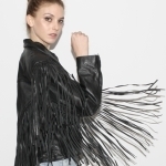 black fringed jacket