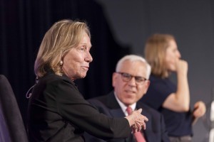 Historian Doris Kearns Goodwin is interviewed by by National Book Festival Co-Chairman David M. Rubenstein. Photo by Shealah Craighead