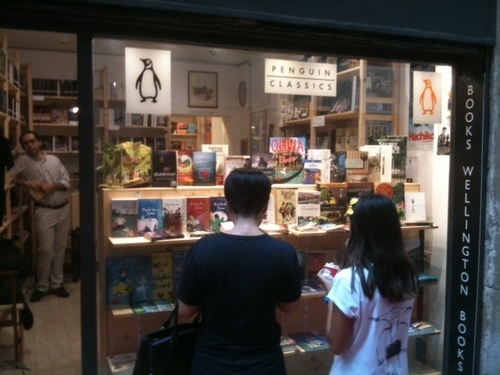 Wellington Books with Gaspare inside  