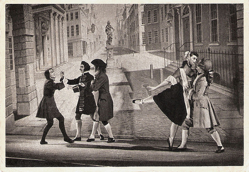Robert Helpmann and Julia Farron in The Rake's Progress