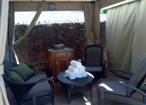 Interior of an Aulani cabana (photo by Sarah Graffam)