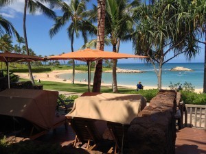 View from Aulani Ama Ama veranda casabellas (photo by Sarah Graffam)