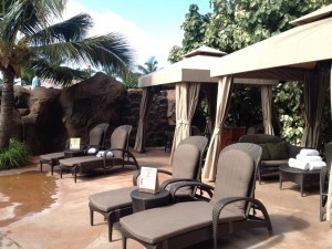 Aulani Menehune Bridge cabanas (photo by Sarah Graffam)