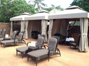 Ka Maka Grotto cabanas (photo by Sarah Graffam)