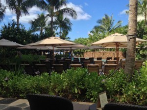 Wailanan Pool cabanas view (photo by Sarah Graffam)