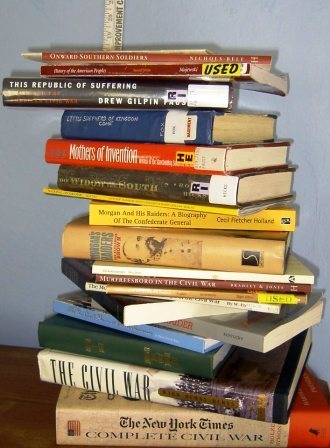 Hard books: Stack of books