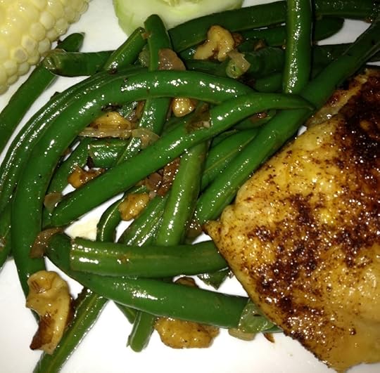 Butter Toasted Walnut Green Beans - the money shot