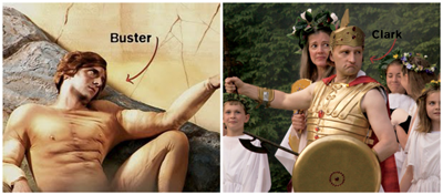 Buster Bluth as Adam, Clark Rockefeller as Mars